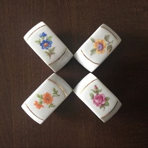 Ceramic Napkin Rings set of 4